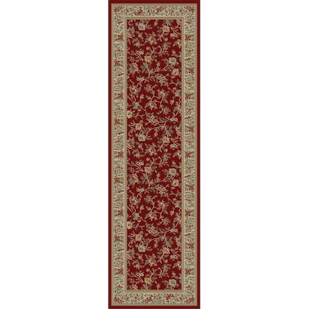 Concord Global 9 ft. 3 in. x 12 ft. 6 in. Ankara Floral Garden - Red 62208